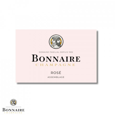 Champagne Bonnaire Brut Rosé bouteille 2