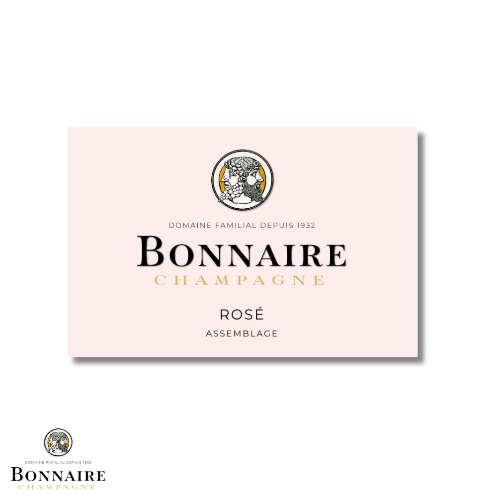 Champagne Bonnaire Brut Rosé etiquette
