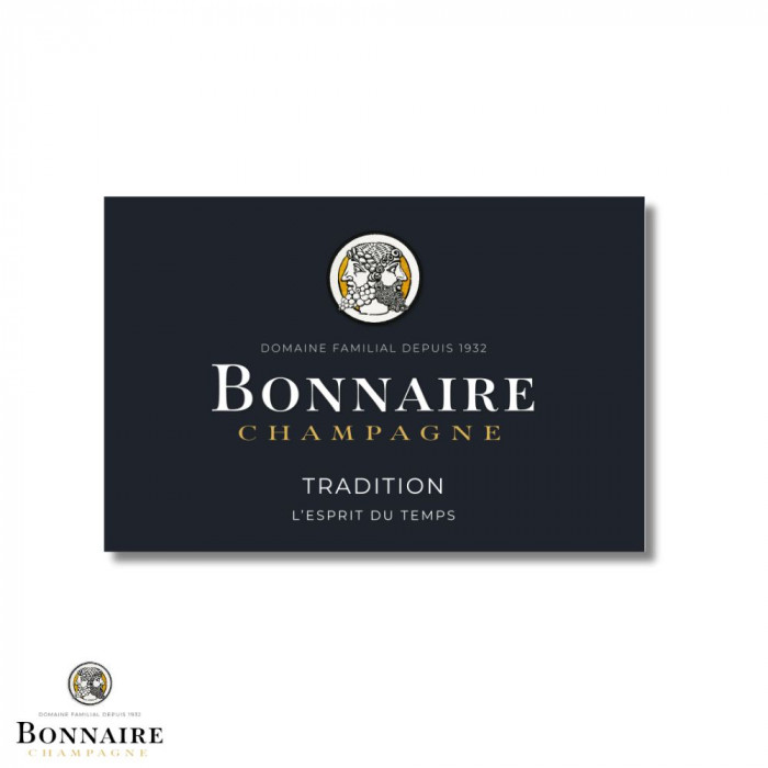 Champagne Bonnaire Tradition L'Esprit du Temps etiquette