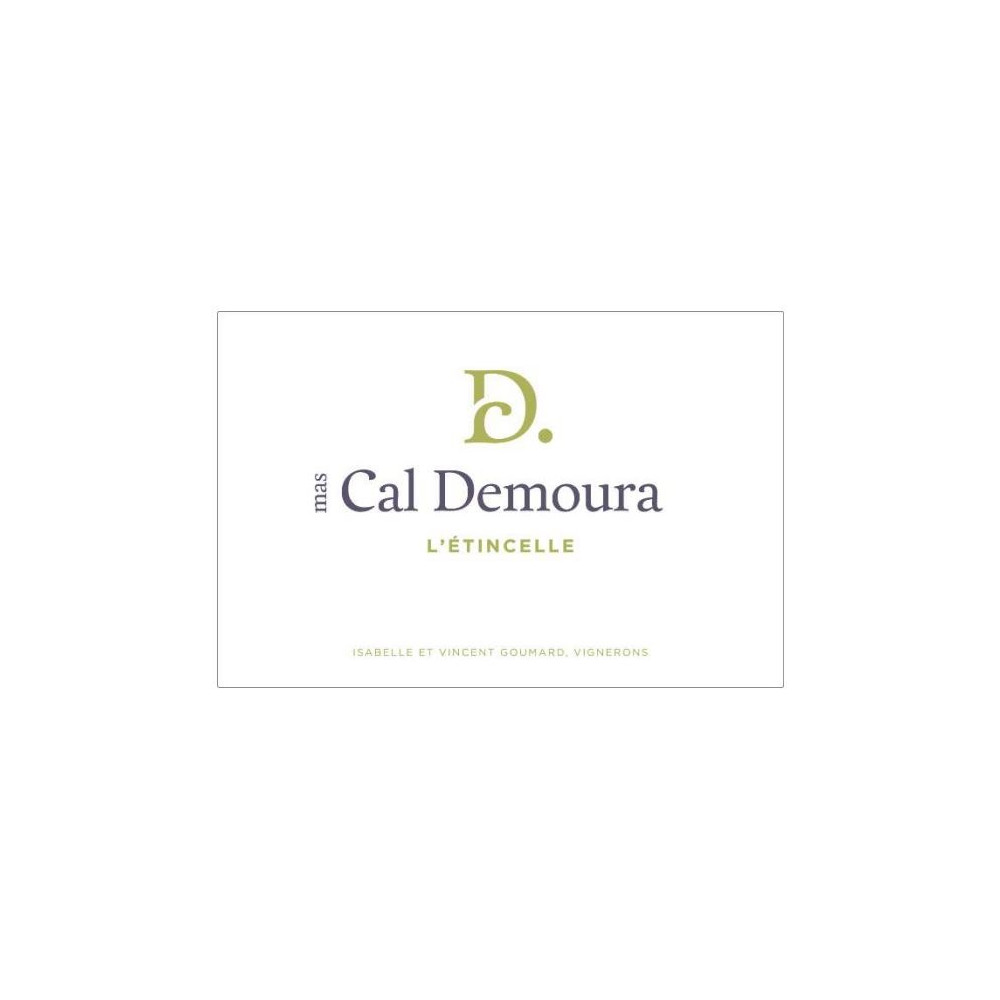 Mas Cal Demoura "L'Etincelle" blanc sec 2022 etiquette