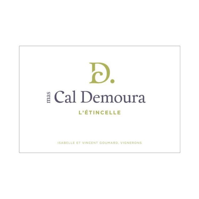 Mas Cal Demoura "L'Etincelle" blanc sec 2022 etiquette