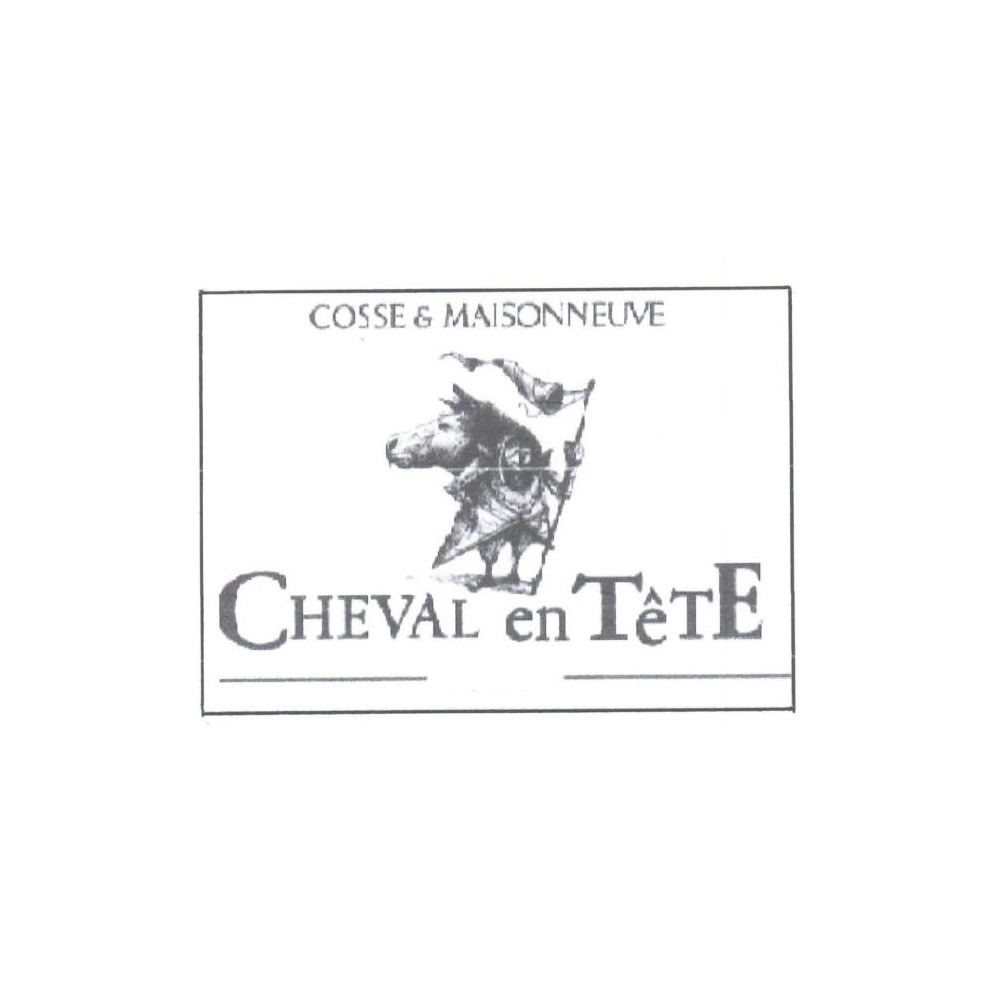 Domaine Cosse-Maisonneuve Cahors "Cheval en tête" blanc sec 2022 étiquette