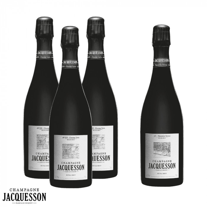 Champagne Jacquesson 3 "Avize Champ Cain" + 1 "Ay Vauzelle Terme" 2013 Champagne Jacquesson 3 "Avize Champ Cain" + 1 "Ay Vauzelle Terme" 2013
