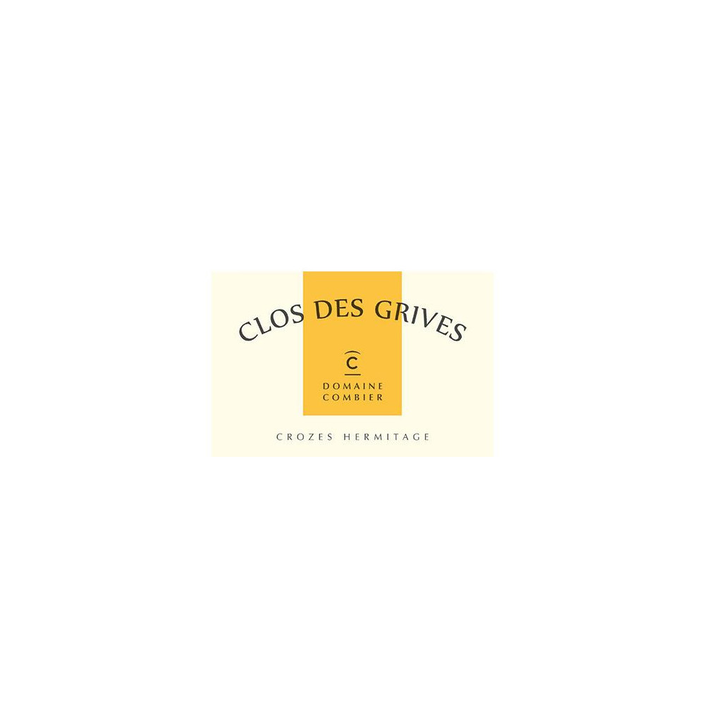 Domaine Combier Crozes-Hermitage "Clos des Grives" blanc sec 2021 étiquette