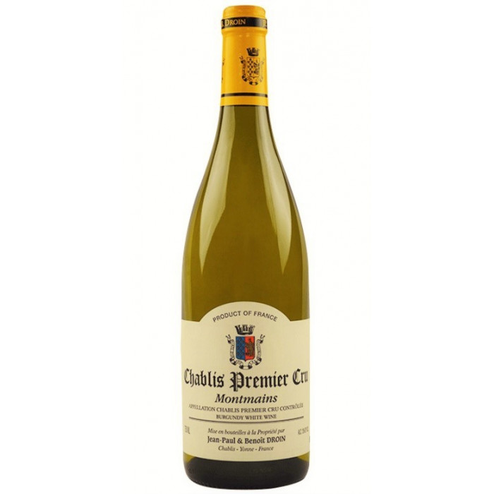 Domaine J-P et Benoit Droin Chablis 1er Cru Montmains 2022 bouteille Domaine J-P et Benoit Droin Chablis 1er Cru Montmains 2022 bouteille