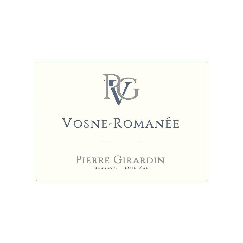 Domaine Pierre Girardin Vosne Romanée rouge 2020 etiquette Domaine Pierre Girardin Vosne Romanée rouge 2020 etiquette