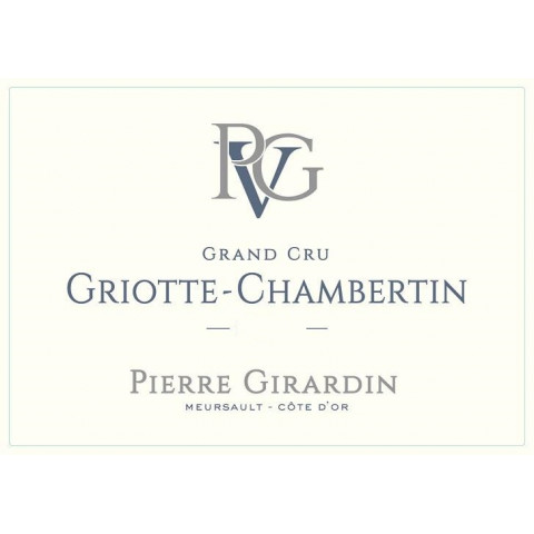 Domaine Pierre Girardin Griotte Chambertin Grand Cru rouge 2021 etiquette