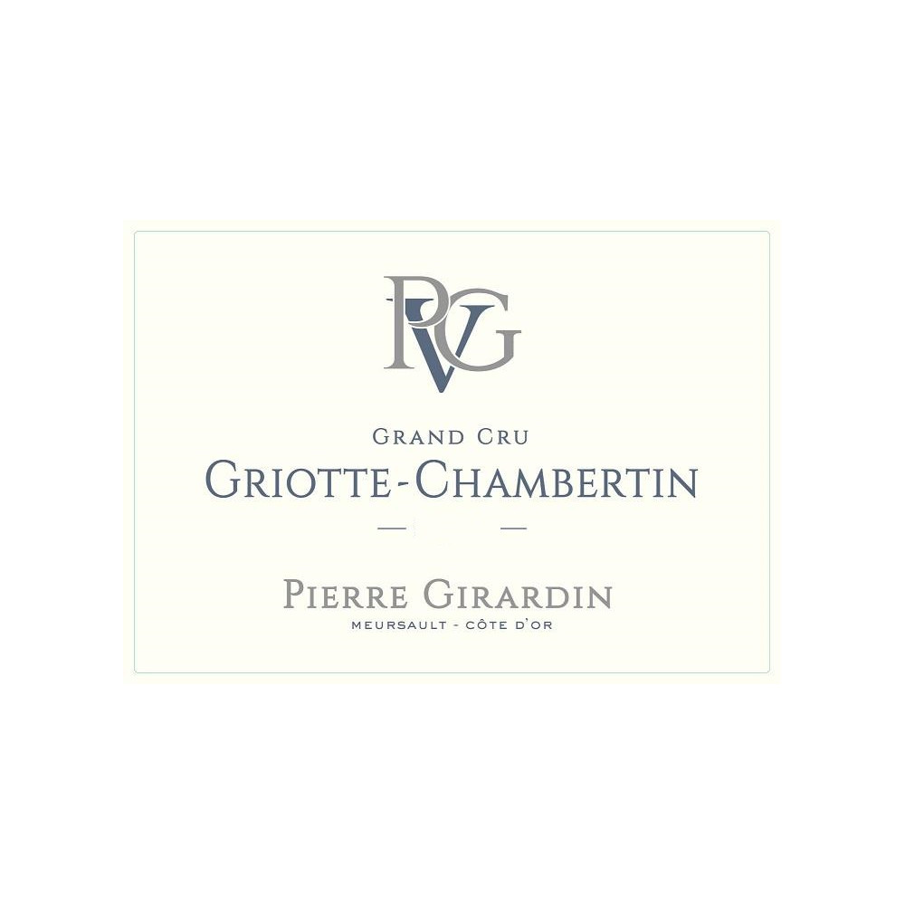 Domaine Pierre Girardin Griotte Chambertin Grand Cru rouge 2021 etiquette Domaine Pierre Girardin Griotte Chambertin Grand Cru rouge 2021 etiquette