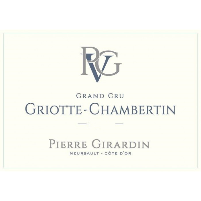 Domaine Pierre Girardin Griotte Chambertin Grand Cru rouge 2021 etiquette Domaine Pierre Girardin Griotte Chambertin Grand Cru rouge 2021 etiquette