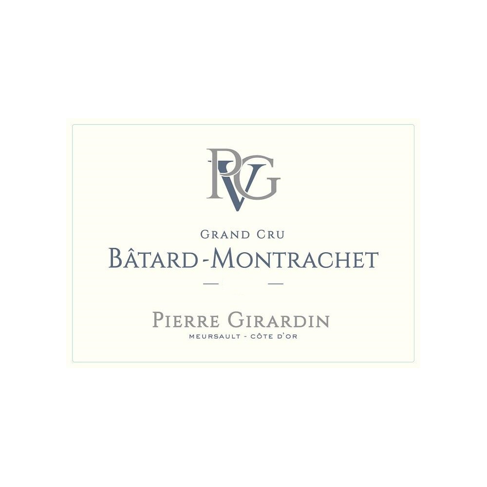 Domaine Pierre Girardin Batard Montrachet Grand Cru blanc sec 2021 etiquette Domaine Pierre Girardin Batard Montrachet Grand Cru blanc sec 2021 etiquette