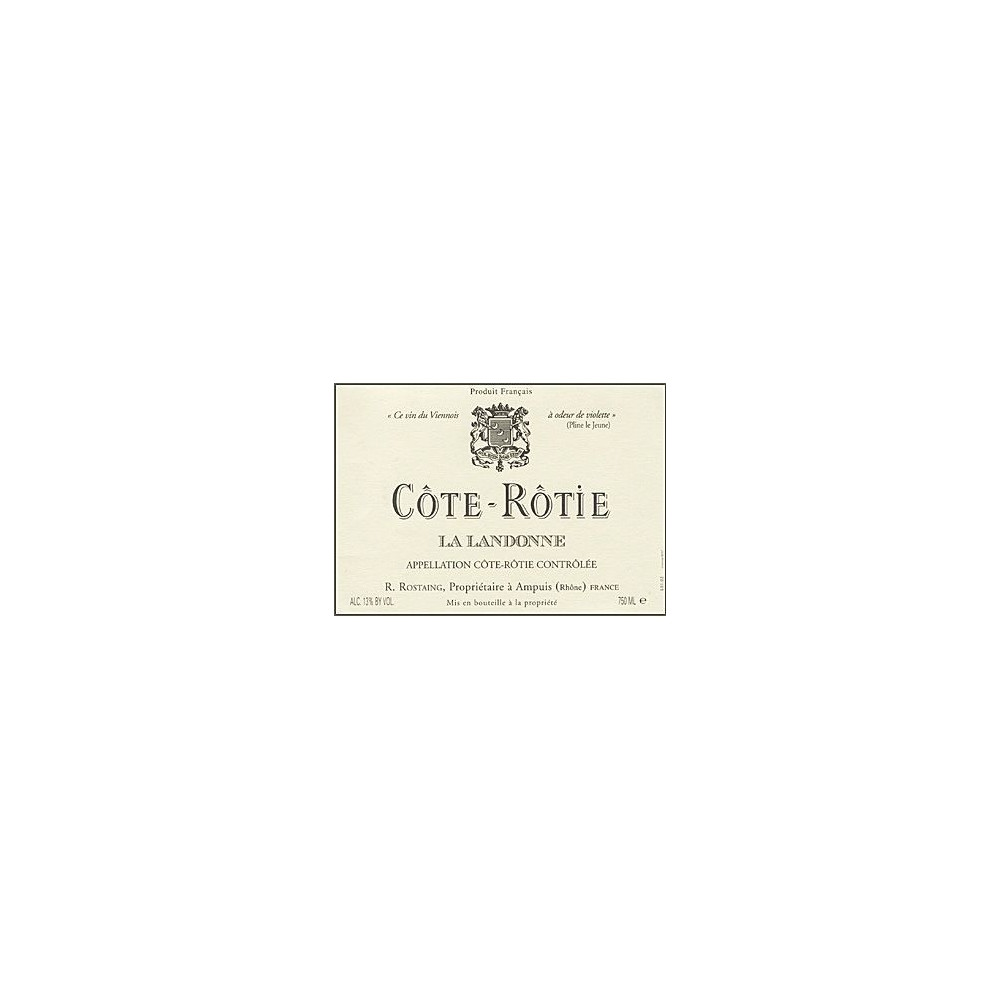 Rostaing Cote Rotie La Landonne 2021 etiquette Rostaing Cote Rotie La Landonne 2021 etiquette
