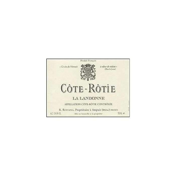 Rostaing Cote Rotie La Landonne 2021 etiquette Rostaing Cote Rotie La Landonne 2021 etiquette