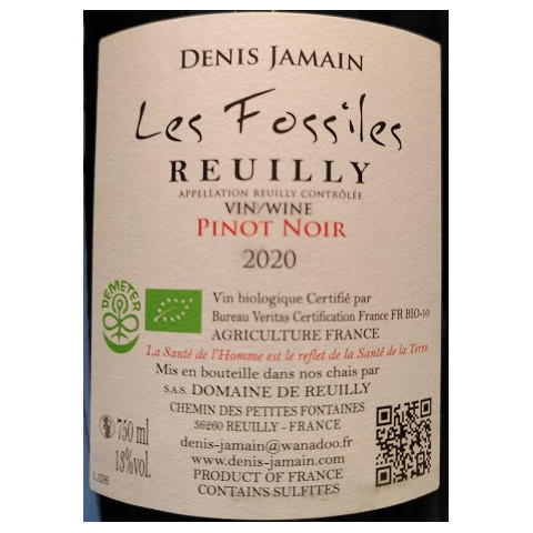 Domaine de Reuilly "Les Fossiles" red 2022 2