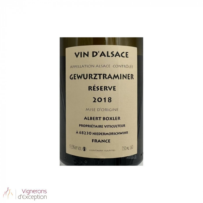 Domaine Albert Boxler Gewürztraminer "Reserve" medium dry white 2018