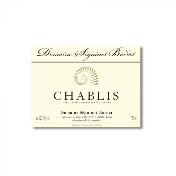 Domaine Séguinot-Bordet Chablis blanc sec 2022