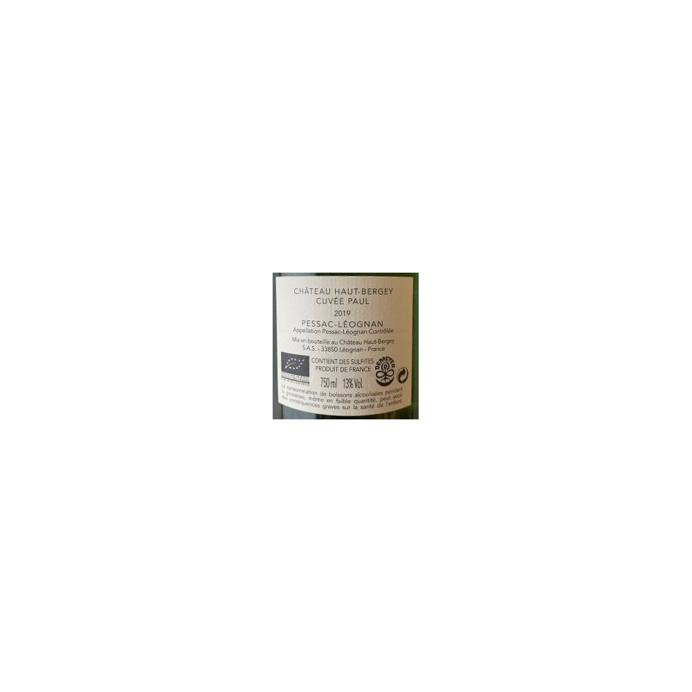 Chateau Haut-Bergey Pessac-Léognan "Cuvée Paul" dry white 2022