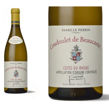 Coudoulet de Beaucastel blanc 2022 etiquette
