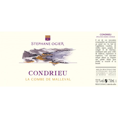 Domaine Stéphane Ogier Condrieu La Combe de Malleval 2022 etiquette