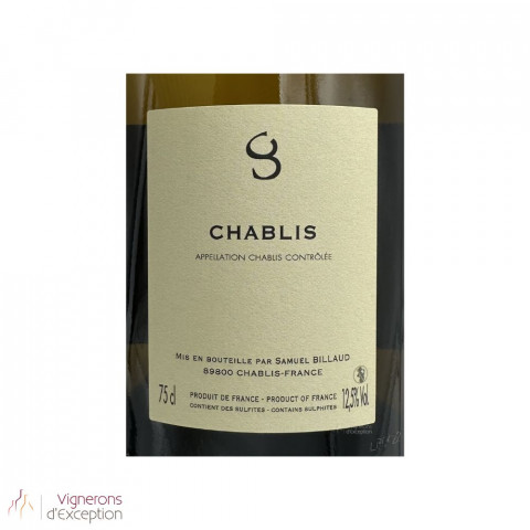 Domaine Samuel Billaud Chablis "grands terroirs" blanc sec 2021 2