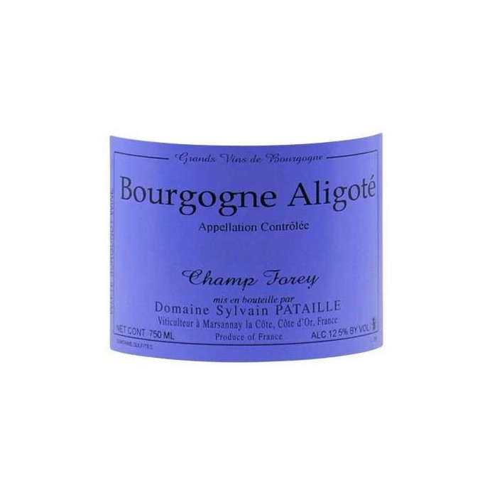 Domaine Sylvain Pataille Bourgogne Aligoté "Champ Forey" blanc sec 2021 etiquette
