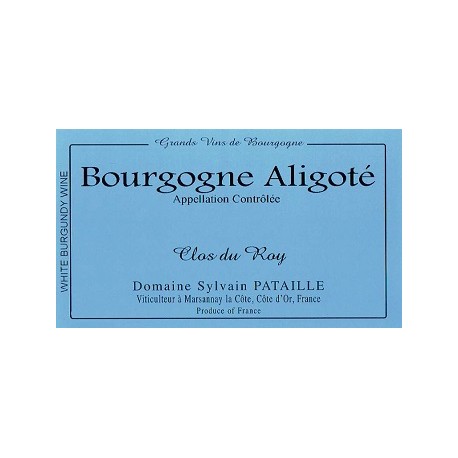 Domaine Sylvain Pataille Bourgogne Aligoté "Clos du Roy" blanc sec 2021 etiquette Domaine Sylvain Pataille Bourgogne Aligoté "Clos du Roy" blanc sec 2021 etiquette