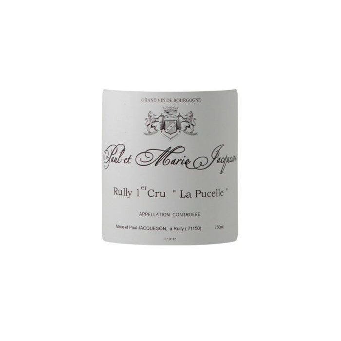 Domaine Paul et Marie Jacqueson Rully 1er Cru La Pucelle blanc 2022 etiquette
