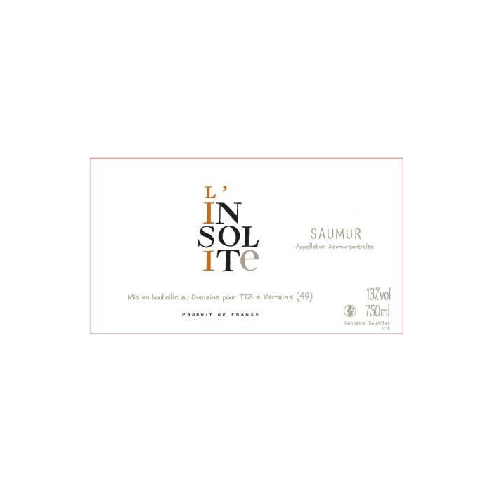 Domaine des Roches Neuves Saumur Blanc Insolite 2022 etiquette