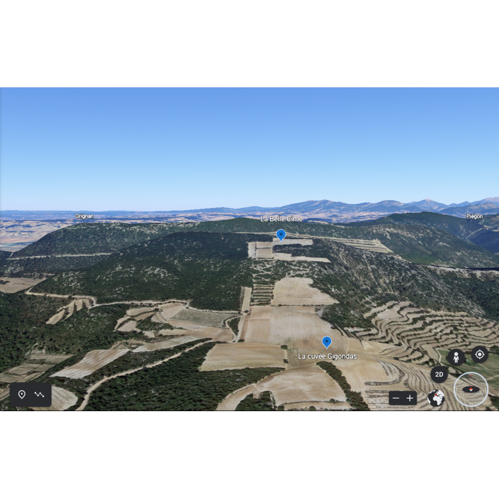 Domaine d'Ouréa Gigondas "La Belle Cîme" rouge 2021 carte