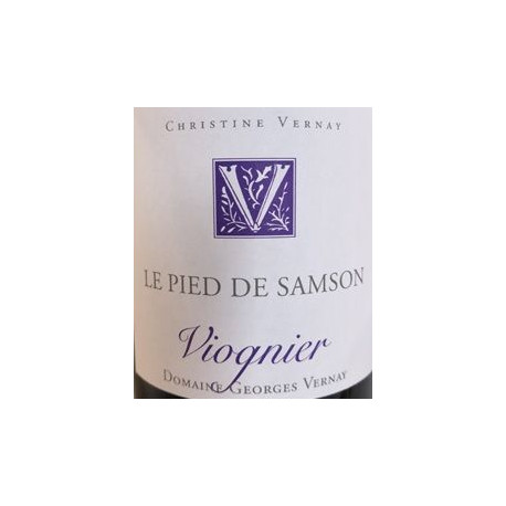 George Vernay viognier le pied de samson 2020 etiquette