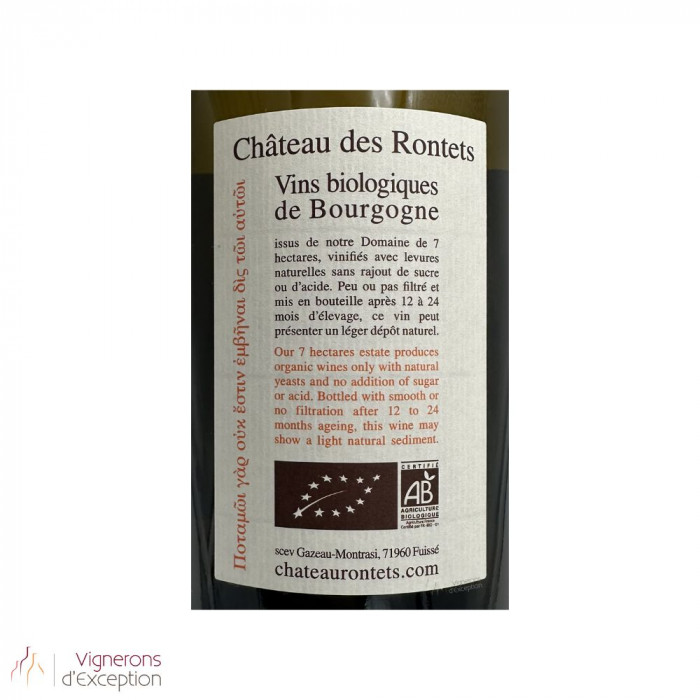 Château des Rontets Pouilly-Fuissé "Clos Varambon" 2020 blanc sec