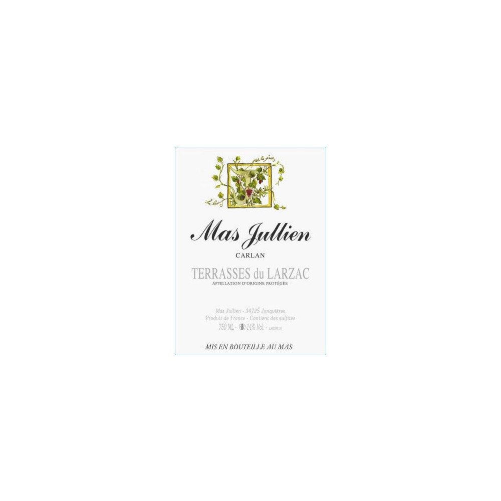 Mas Jullien "Carlan" red 2022 Mas Jullien "Carlan" red 2022