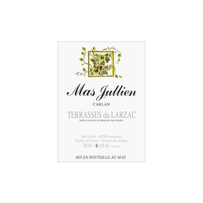 Mas Jullien "Carlan" red 2022 Mas Jullien "Carlan" red 2022
