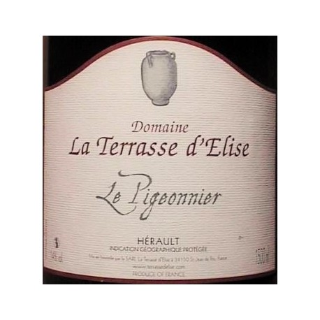Domaine la Terrasse d’Élise Le Pigeonnier 2022 étiquette