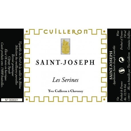 Domaine Yves Cuilleron Saint-Joseph  Les Serines 2022 etiquette