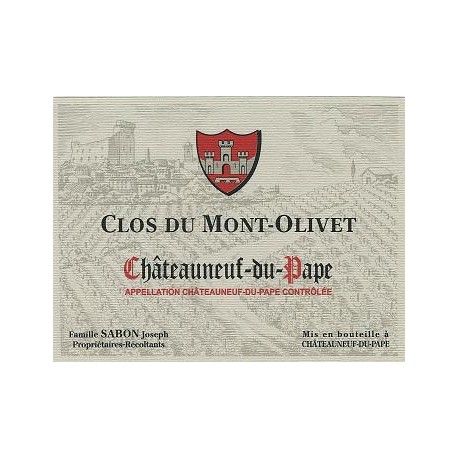 Clos du Mont-Olivet Châteauneuf-du-Pape blanc 2023 etiquette