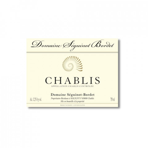 Domaine Séguinot-Bordet Chablis blanc sec 2022 2