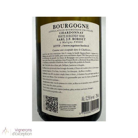 Domaine Séguinot-Bordet Bourgogne chardonnay blanc sec 2023 2