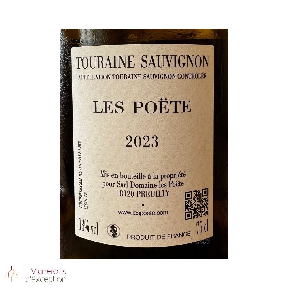 Domaine Les Poëte Touraine "Le S" (sauvignon) blanc sec 2023