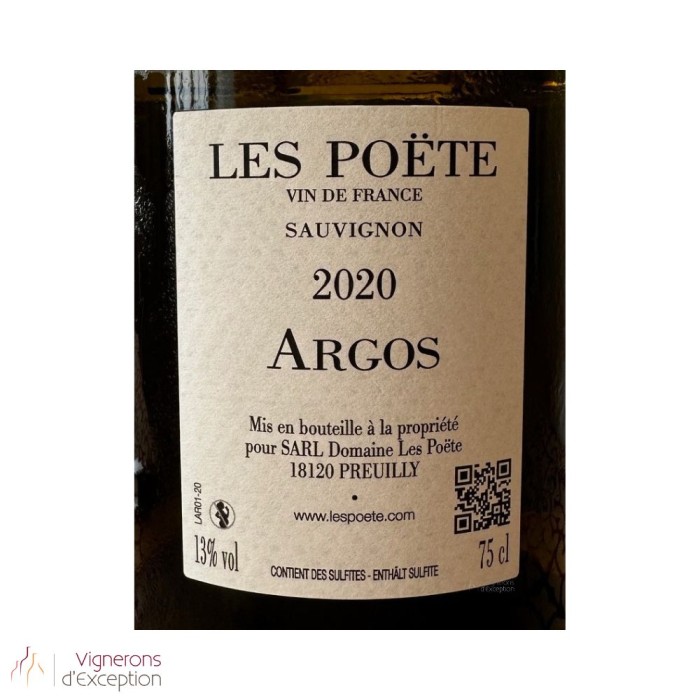 Domaine Les Poëte "Argos" (sauvignon) blanc sec 2020