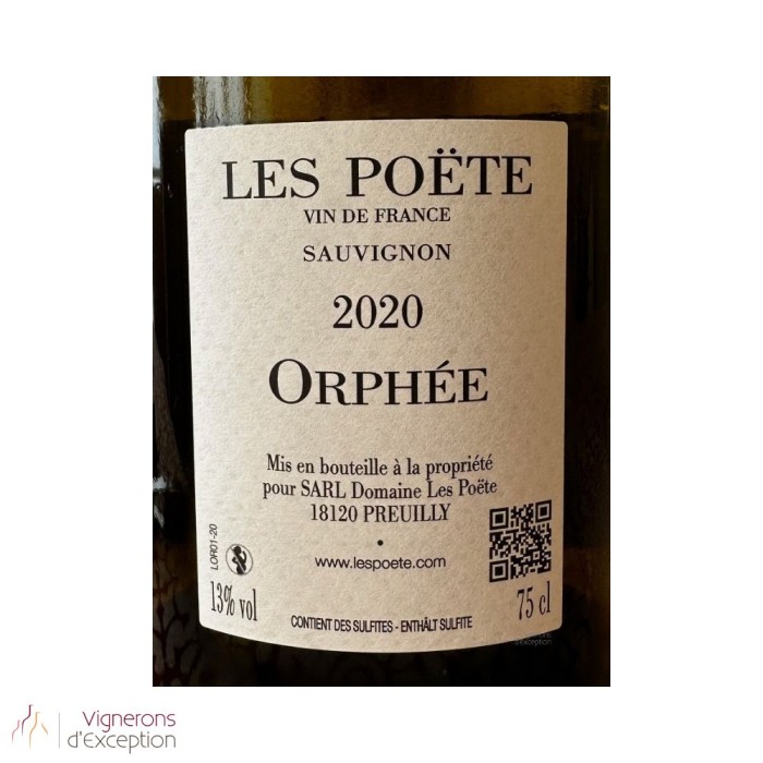 Domaine Les Poëte "Orphée" (sauvignon) blanc sec 2020