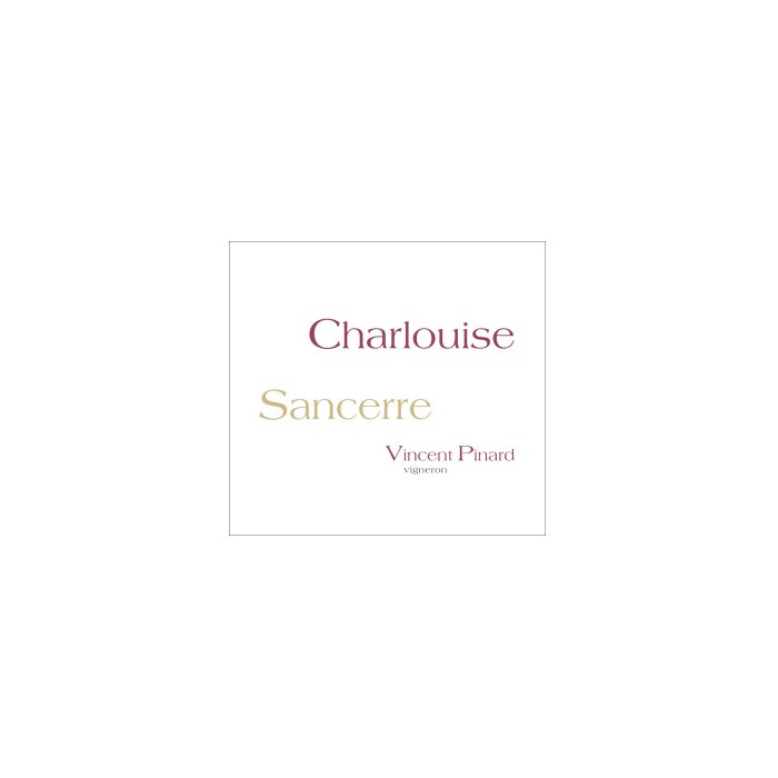 Vincent Pinard Sancerre "Charlouise" rouge 2022 étiquette