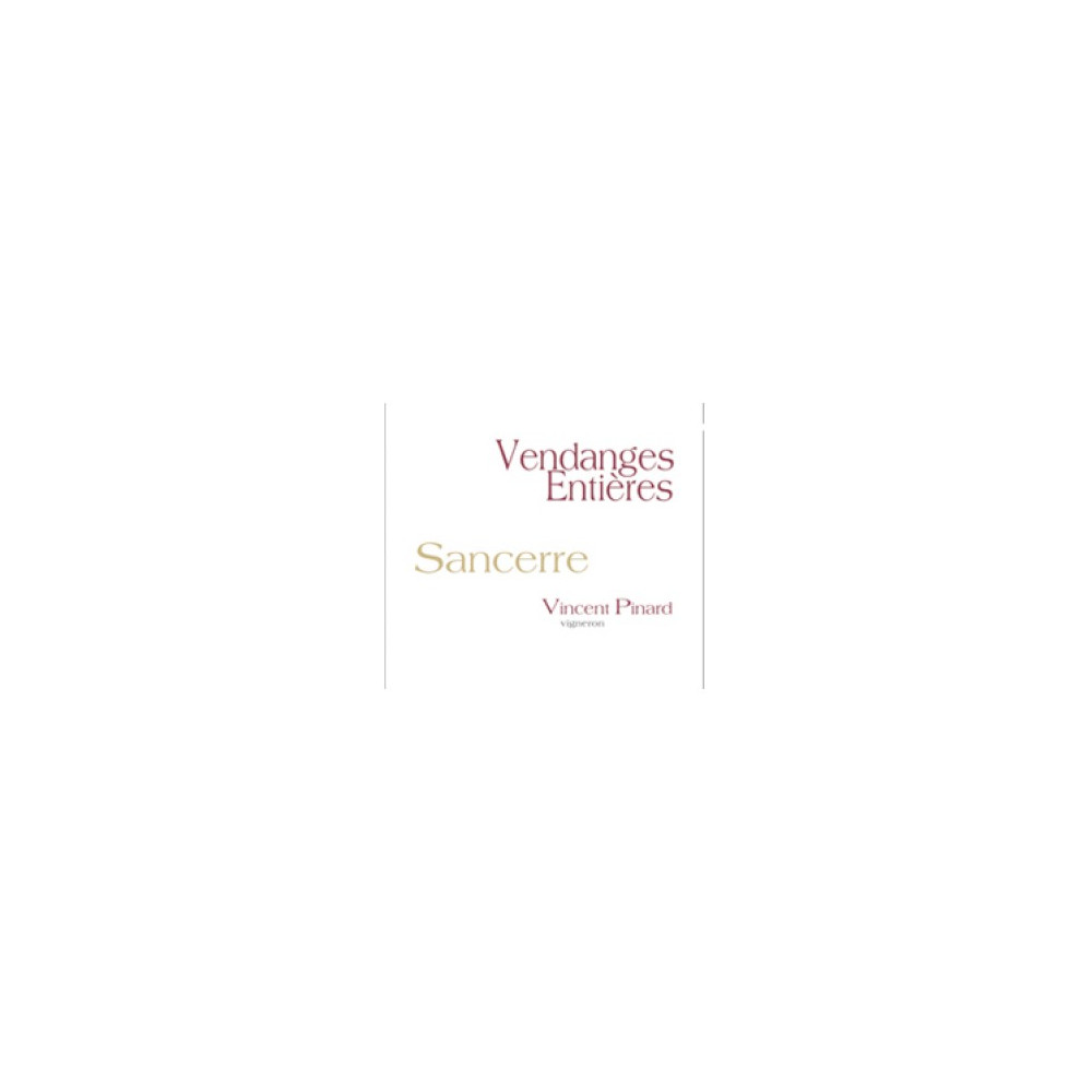 Vincent Pinard Sancerre Vendanges Entières 2022 étiquette