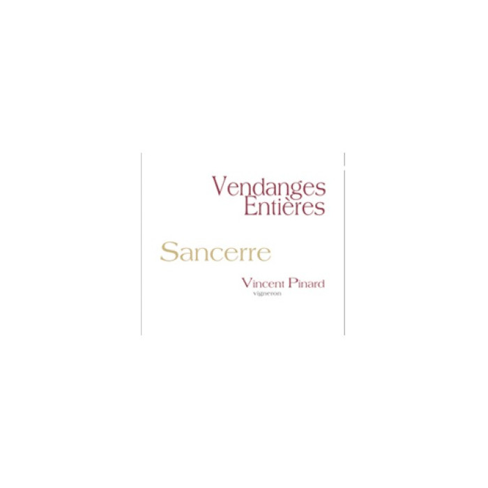 Vincent Pinard Sancerre Vendanges Entières 2022 étiquette
