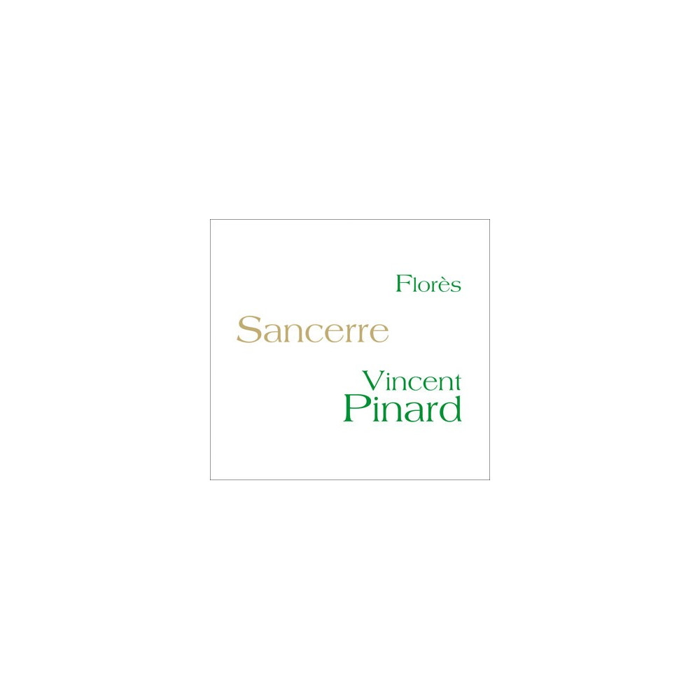 Vincent Pinard Sancerre "Florès" blanc sec 2021 étiquette