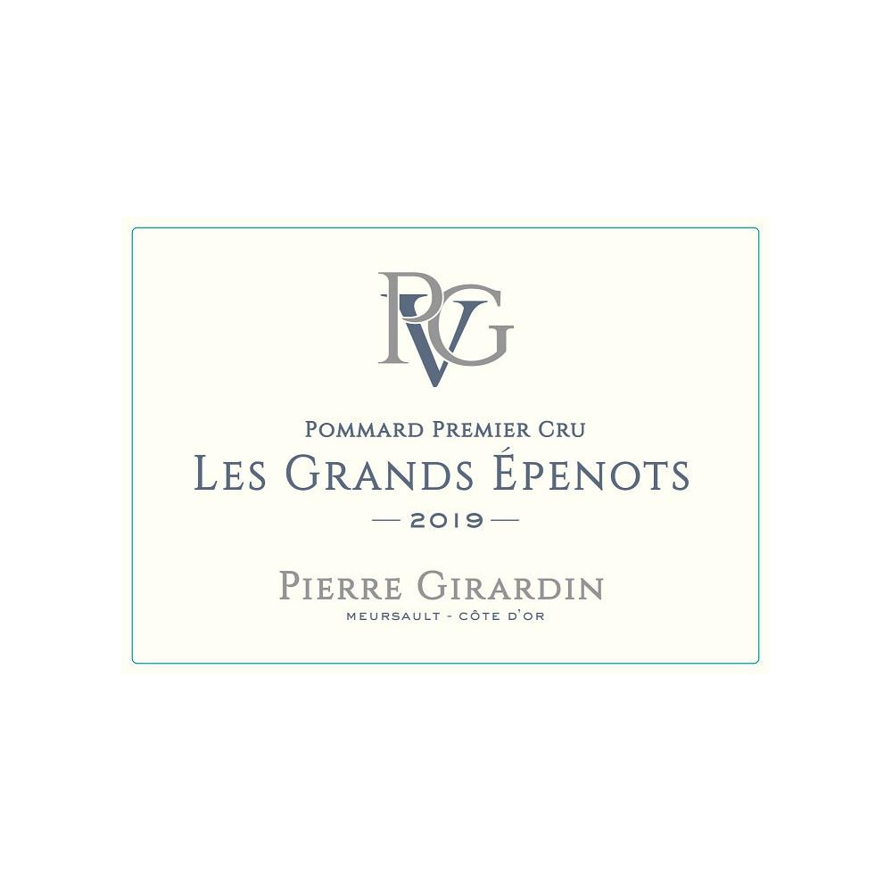 Domaine Pierre Girardin Pommard 1er Cru "Les Grands Epenots" rouge 2022 etiquette Domaine Pierre Girardin Pommard 1er Cru "Les Grands Epenots" rouge 2022 etiquette