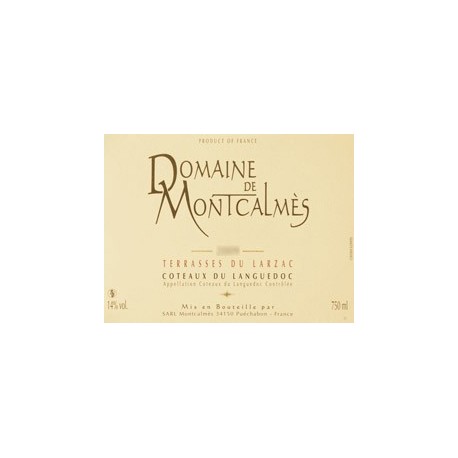 Domaine de Montcalmès rouge 2021 etiquette Domaine de Montcalmès rouge 2021 etiquette