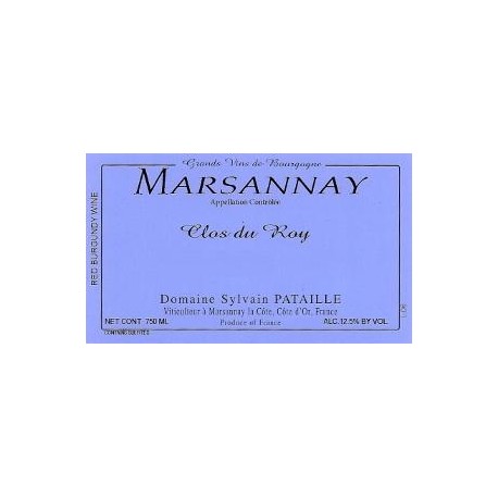 Domaine Sylvain Pataille Marsannay rouge Clos du Roy 2022 etiquette Domaine Sylvain Pataille Marsannay rouge Clos du Roy 2022 etiquette