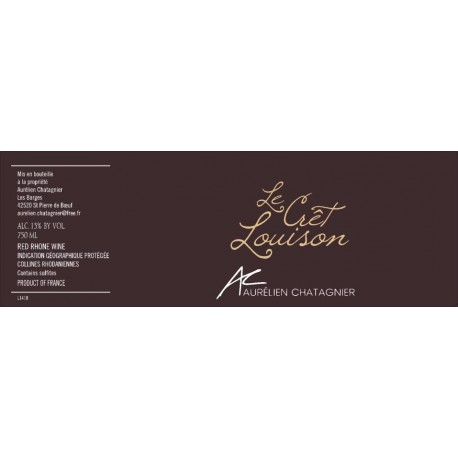Domaine Aurelien Chatagnier "Le Cret Louison" red 2022