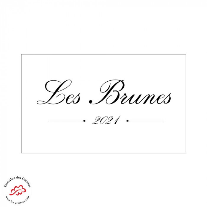 Domaine des Creisses "Les Brunes" rouge 2022 etiquette