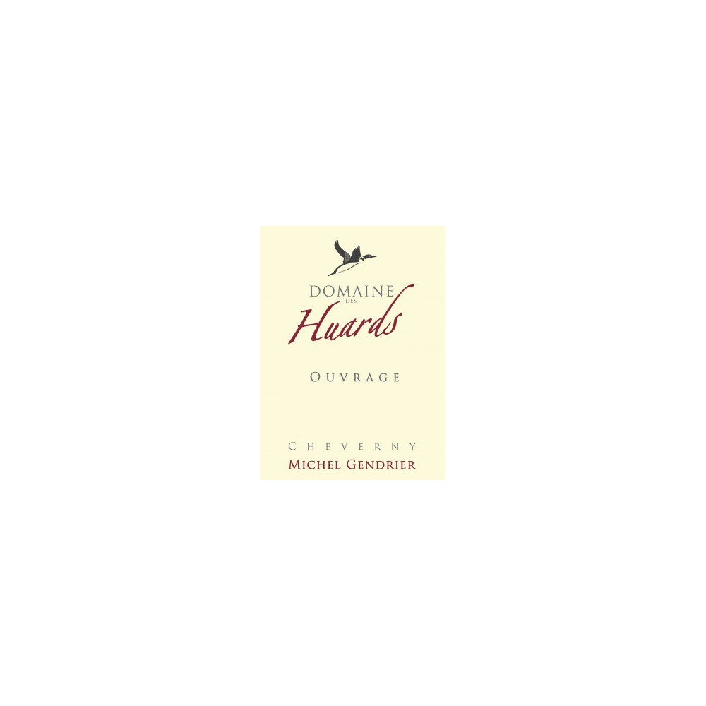 Domaine des Huards Cheverny "Ouvrage" rouge 2018 etiquette Domaine des Huards Cheverny "Ouvrage" rouge 2018 etiquette